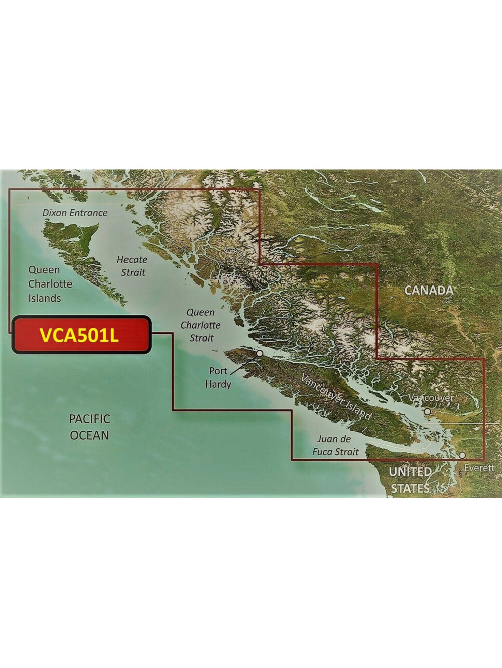 Garmin Bluechart Vision HD Chart Inside Passage-MCA001r 2001 Garmin